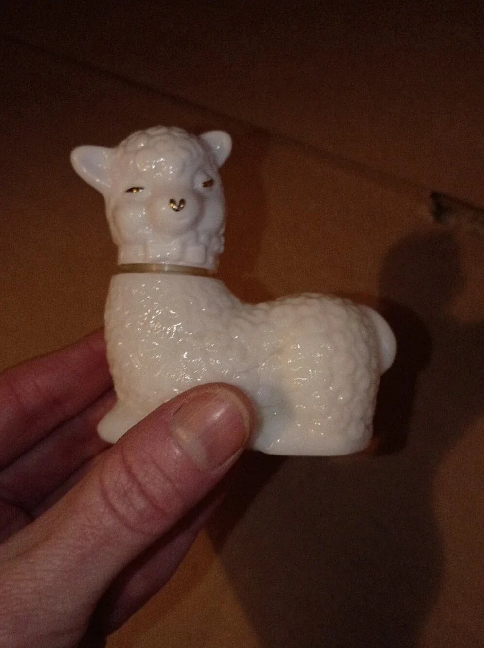VTG Avon Little Lamb Topaze Cologne Bottle 70's
